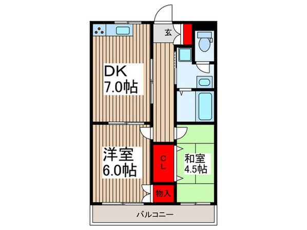 メゾンアトモスＡの物件間取画像